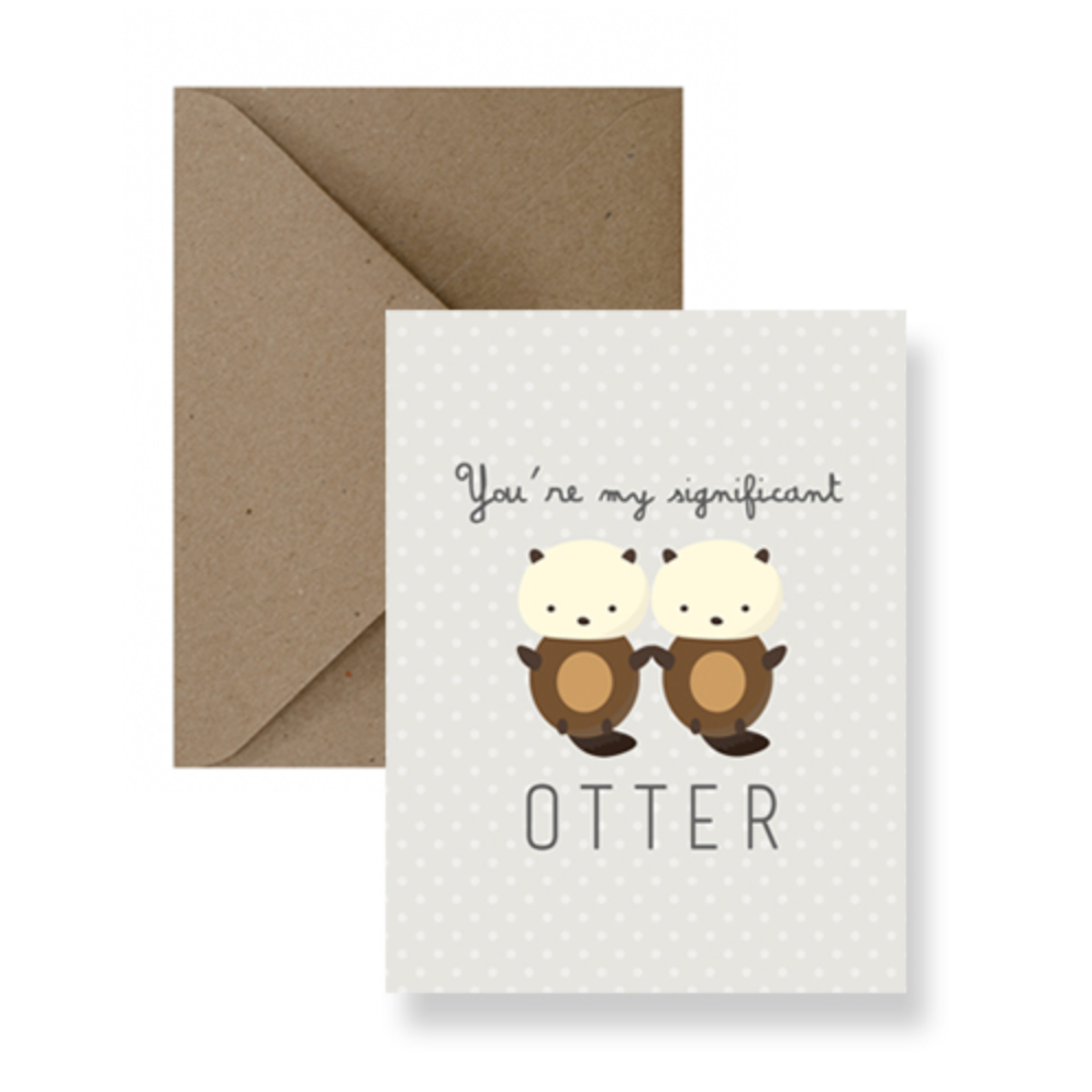 Greeting Card - You're My Significant Otter