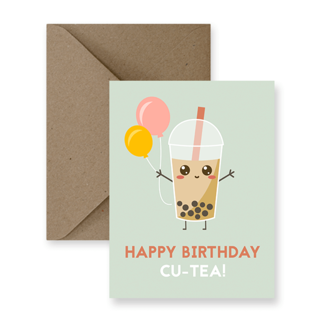 Greeting Card - Happy Birthday Cu-Tea