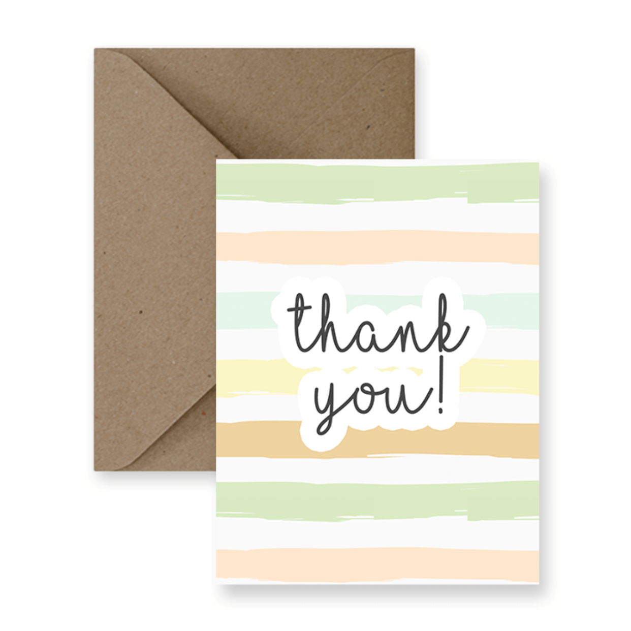 Greeting Card - Thank You Stripe