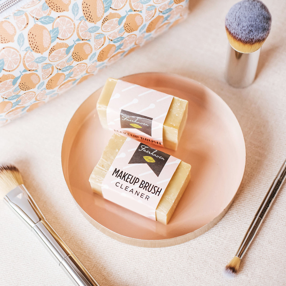 Makeup brush deals soap bar